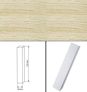 Cоединительный столбик с наклейками 18х122мм Дуб беленый